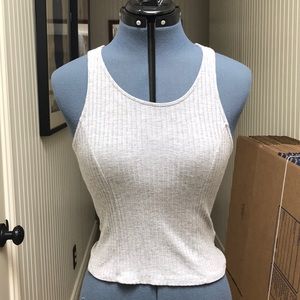 Grey cropped tank